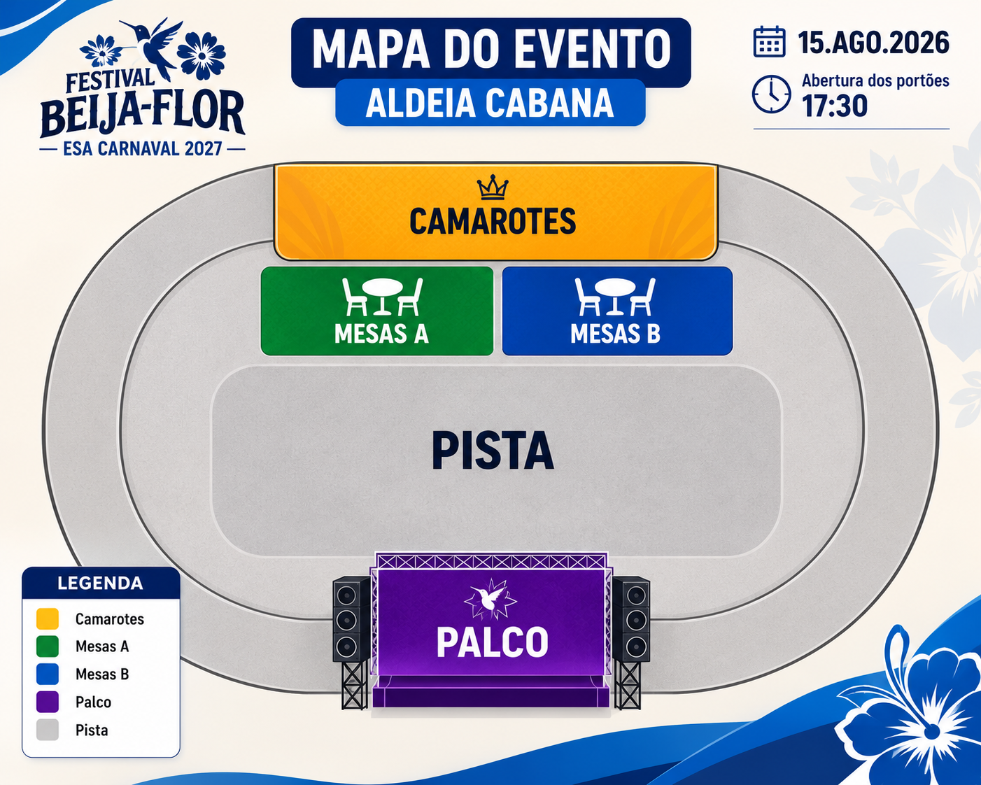 Mapa do evento